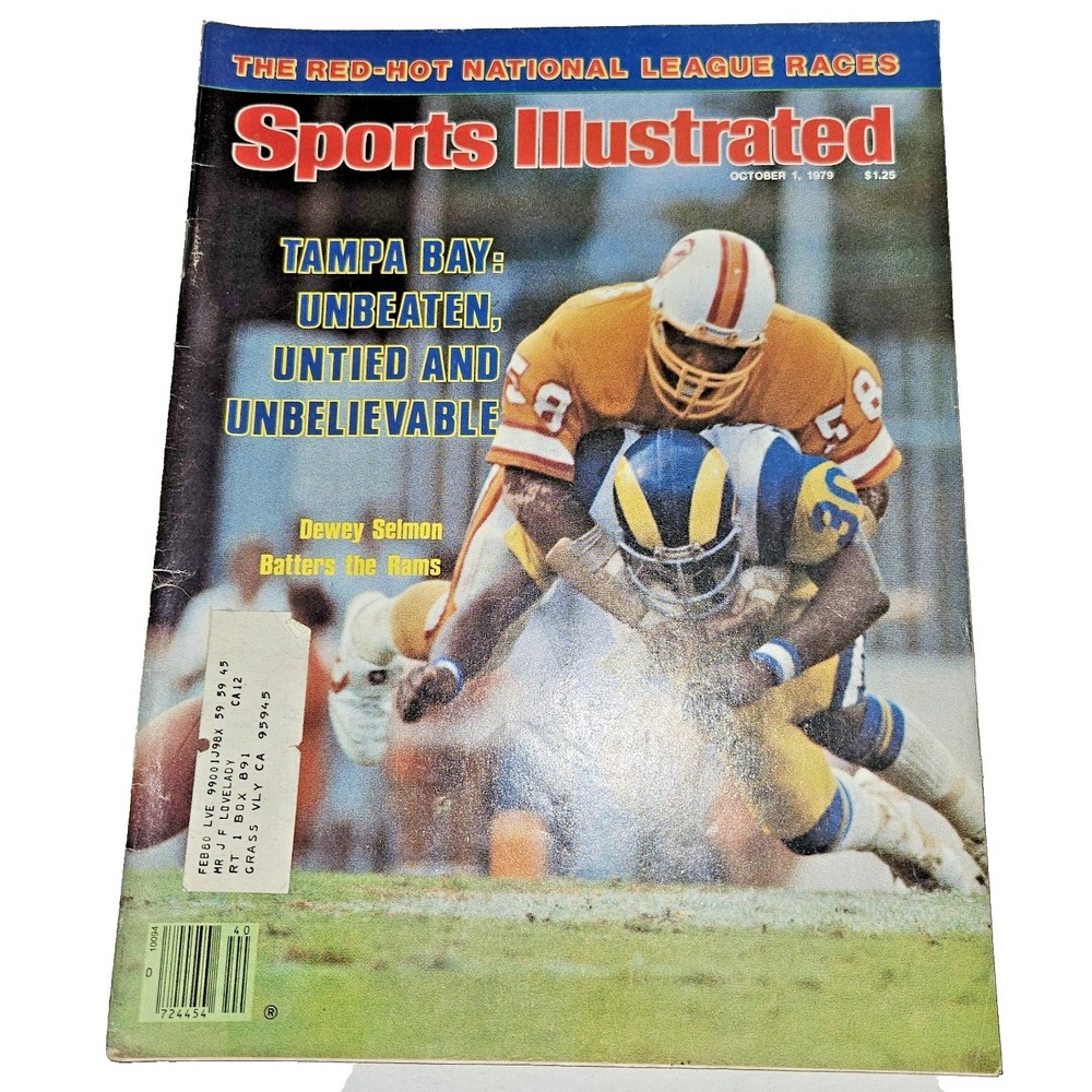 Sports Illustrated Magazine-October 1, 1979-Tampa Bay-Dewey Selmon-Batters Rams